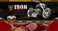 Desktop Screenshot of ironsportscustomcycles.com